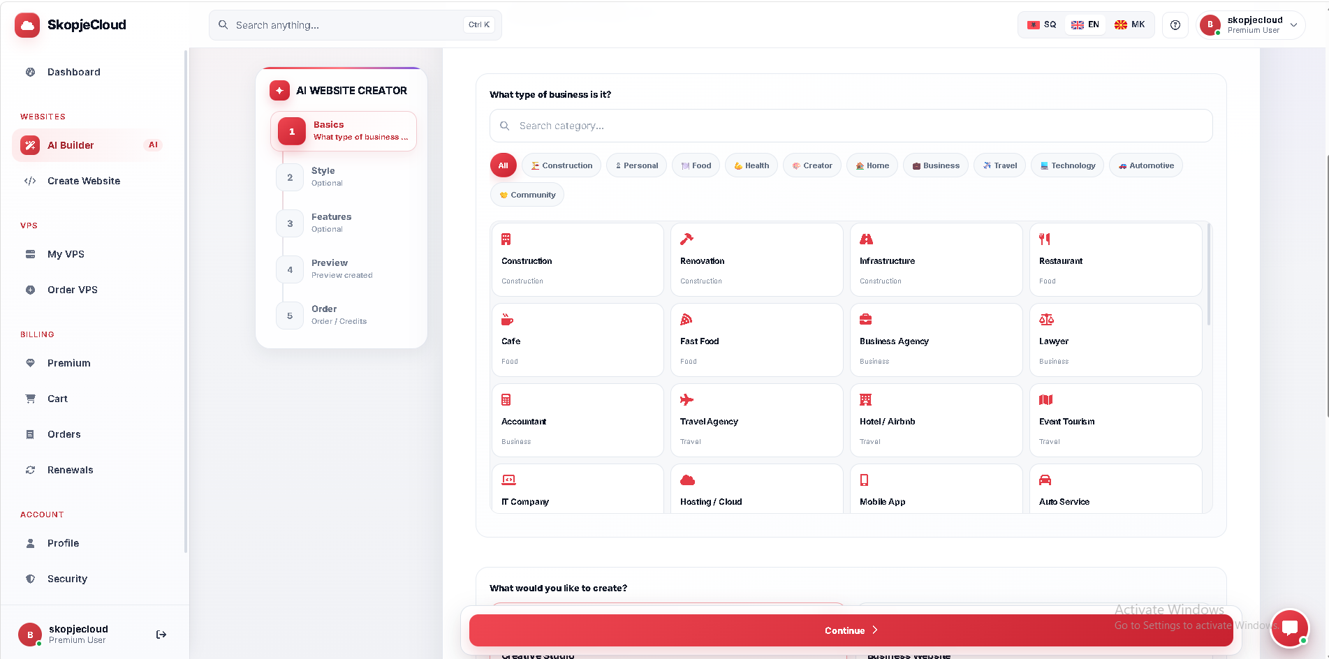 AI Website Creator